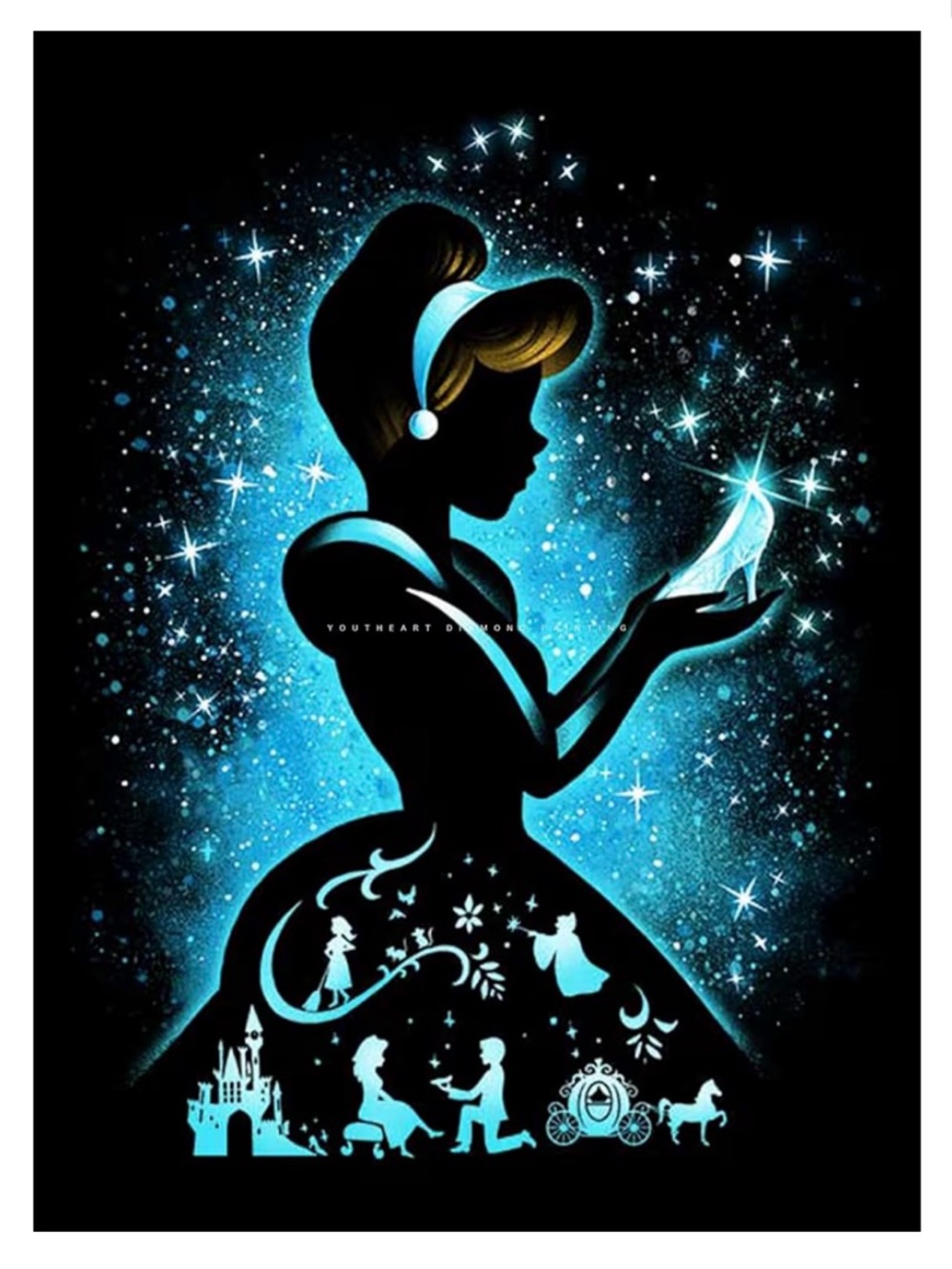 Cinderella Disney Princess Diamond art